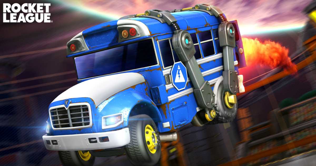 Rocket League Battle Bus Titanium White