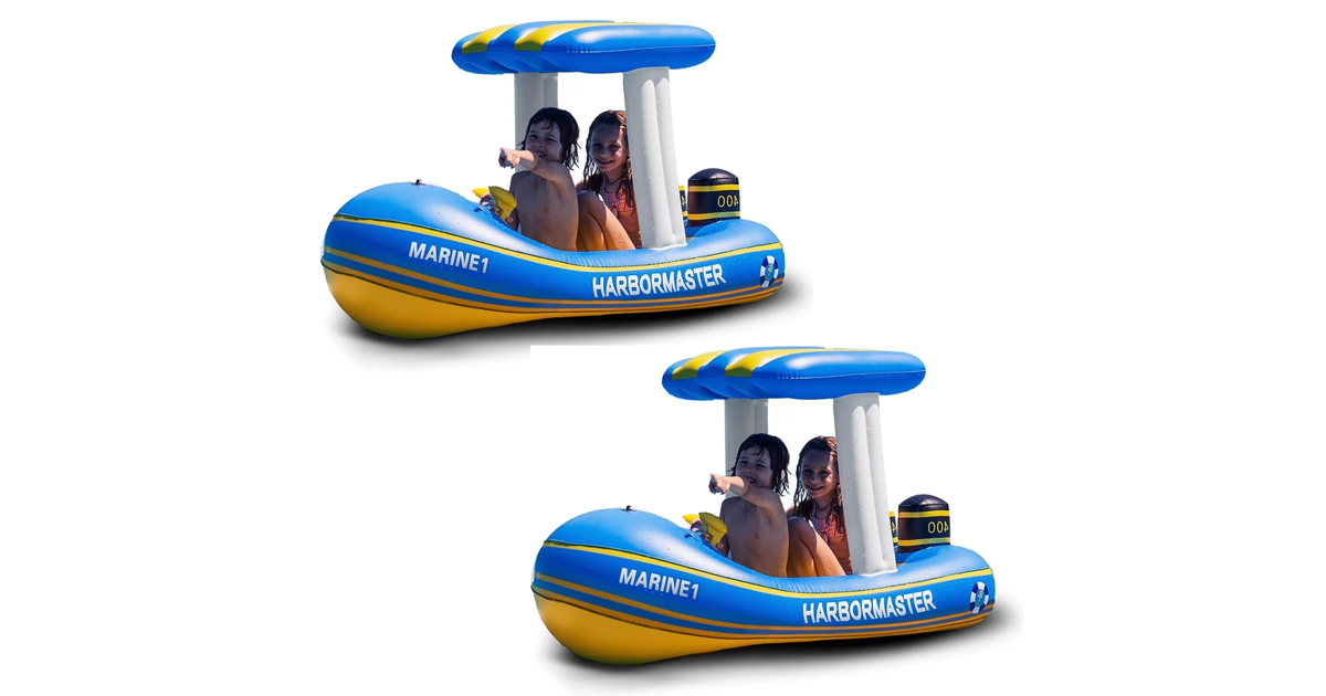 Zone Tech Harbor Master Inflatable patrol boat 2 pack Zone Tech Harbor Master Inflatable patrol boat 2 pack