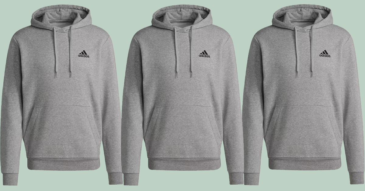 adidas men essentials fleece hoodie