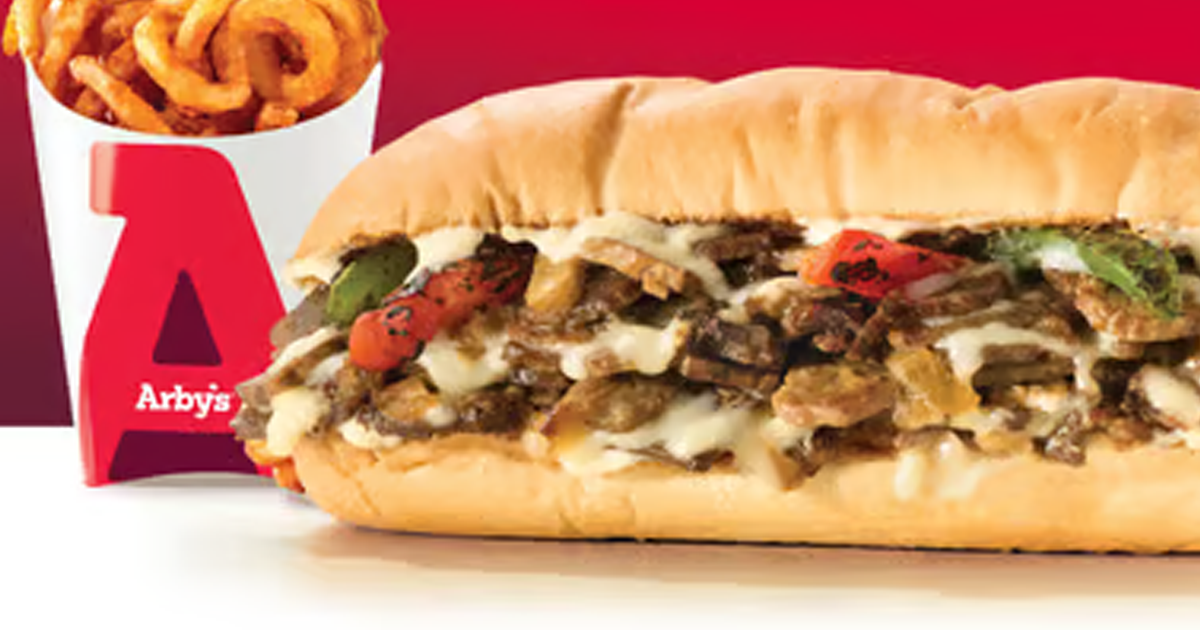 Free Cheesesteak Sandwich at Arby's on July 6th! - The Freebie Guy® ️️️