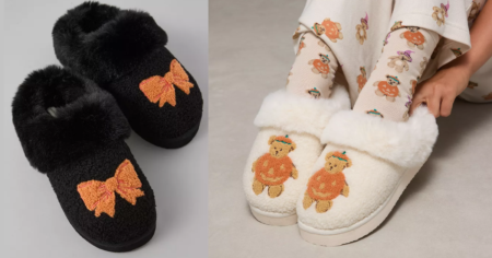 AE Halloween Scuff Slippers