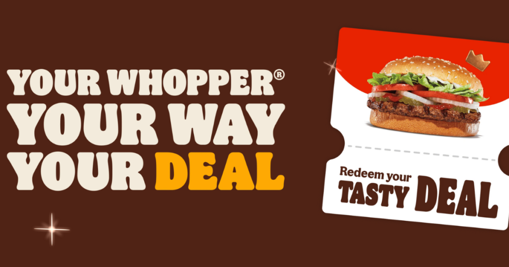 Burger King Whopper By You Instant Win Game