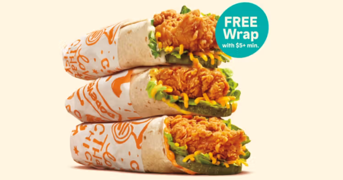 FREE Chicken Wrap with Purchase at Popeyes