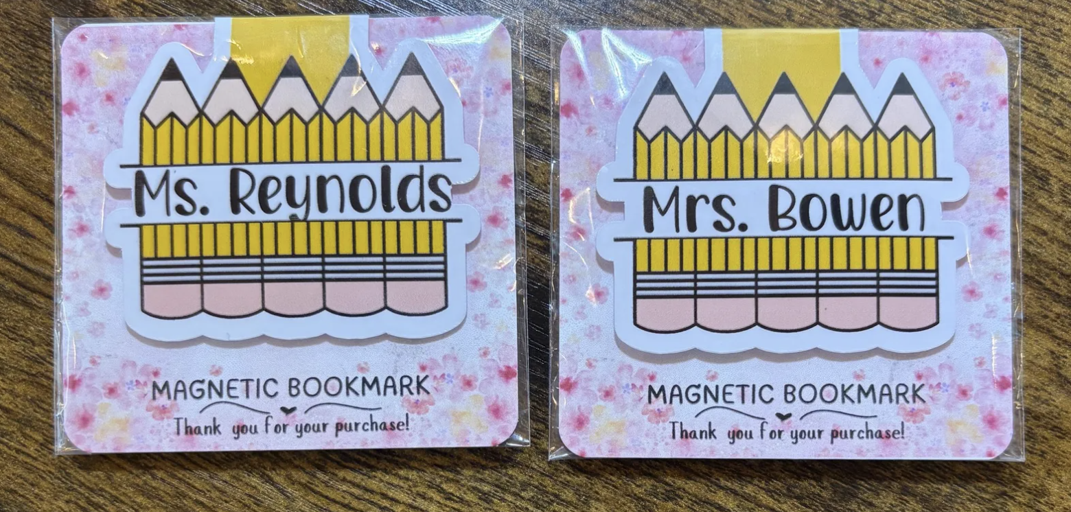 Personalized Magnetic Bookmark