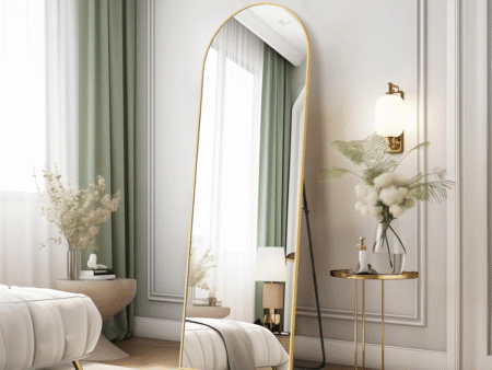 Simple Deluxe 59X16 Arched Full Length Mirror