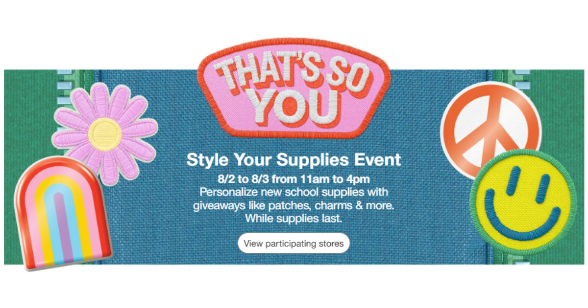 FREE Style Your Supplies Event at Target