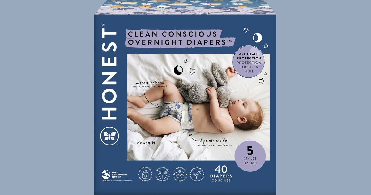 The Honest Company Clean Conscious overnight diapers The Honest Company Clean Conscious overnight diapers