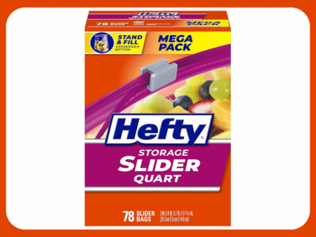 hefty storage slider bag