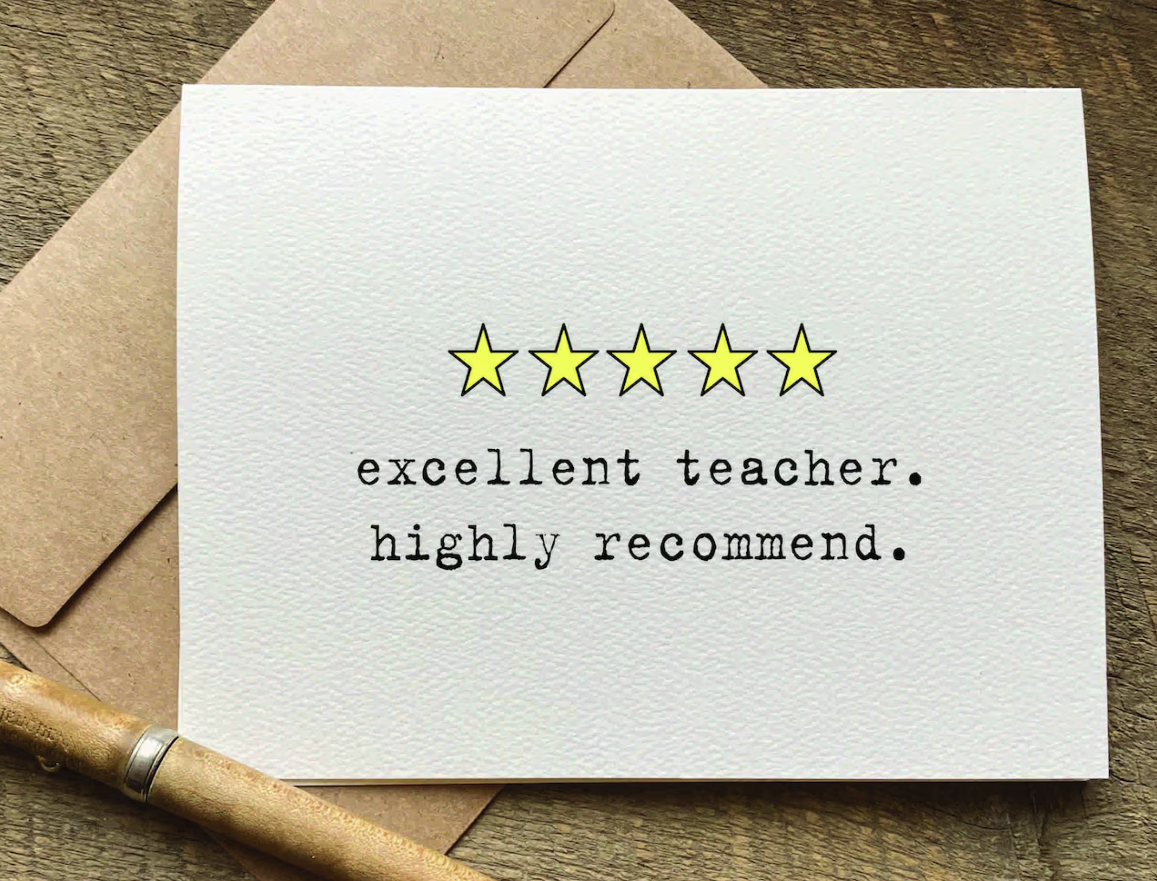 teacher thank you card