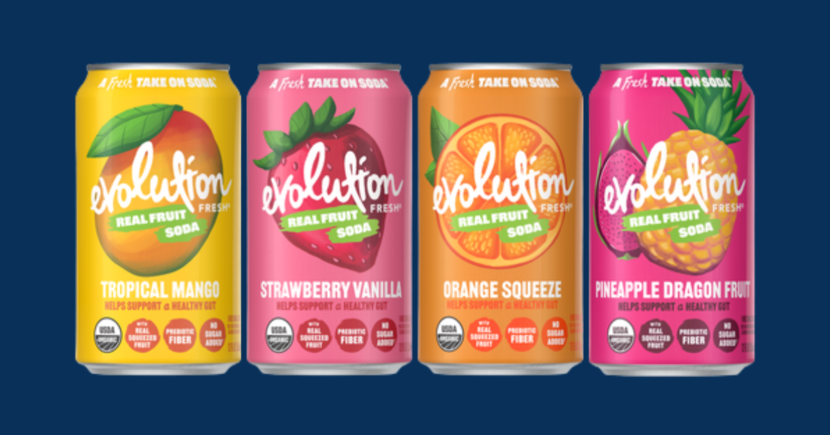 Free Evolution Fresh Real Fruit Soda