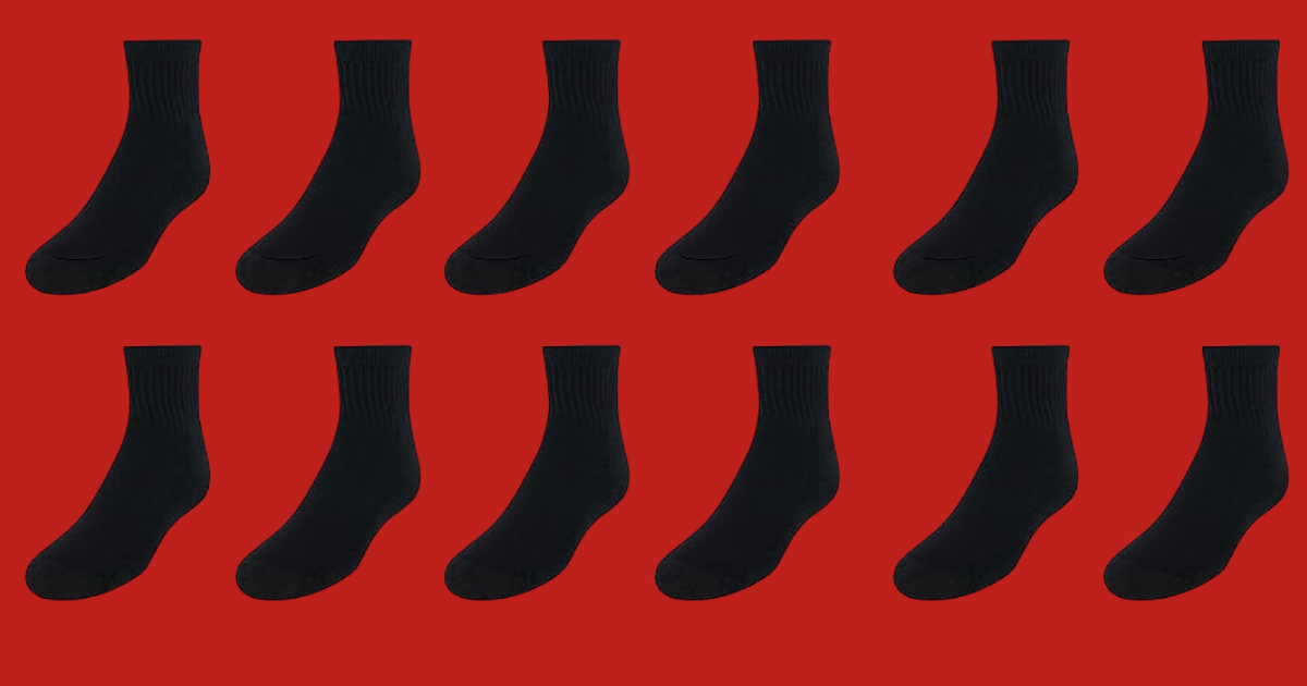 Hanes Boys Double Tough Cushioned Ankle and No Show Socks