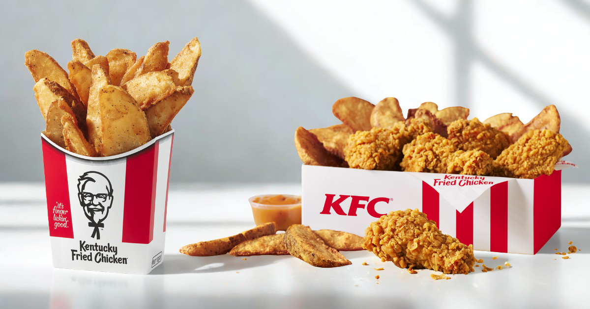 KFC POTATO WEDGES AND HOT SPICY WINGS KFC POTATO WEDGES AND HOT SPICY WINGS