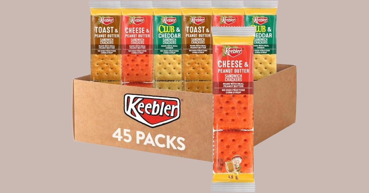 Keebler Sandwich Crackers 3 Flavor Variety Pack 45 count