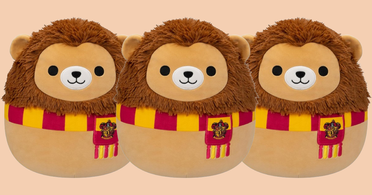 Squishmallows Original Harry Potter Gryffindor Lion Plush