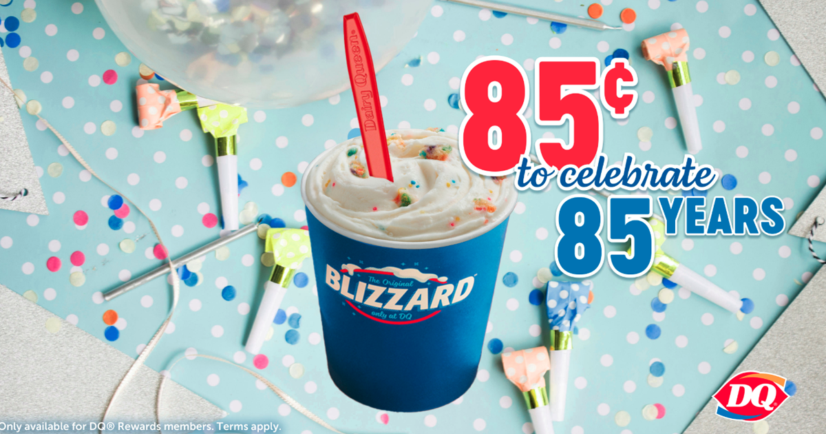 dq 85 cent blizzards