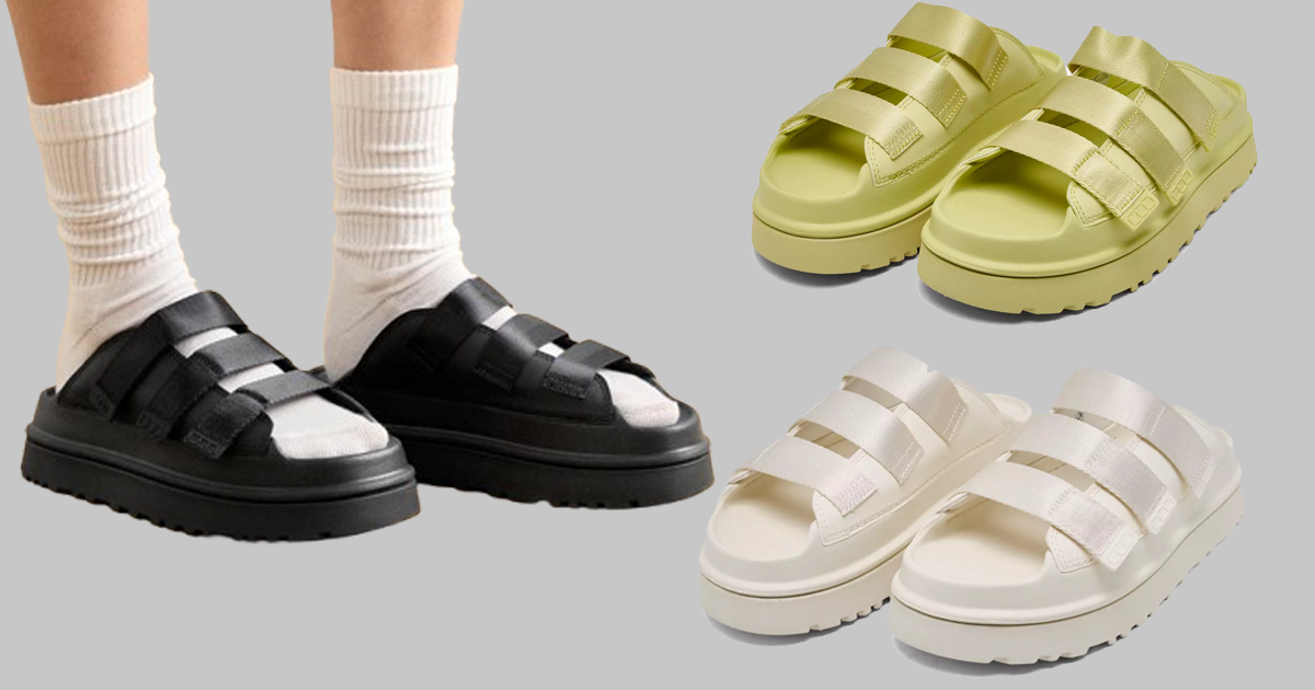 women ugg goldenglow slide sandals