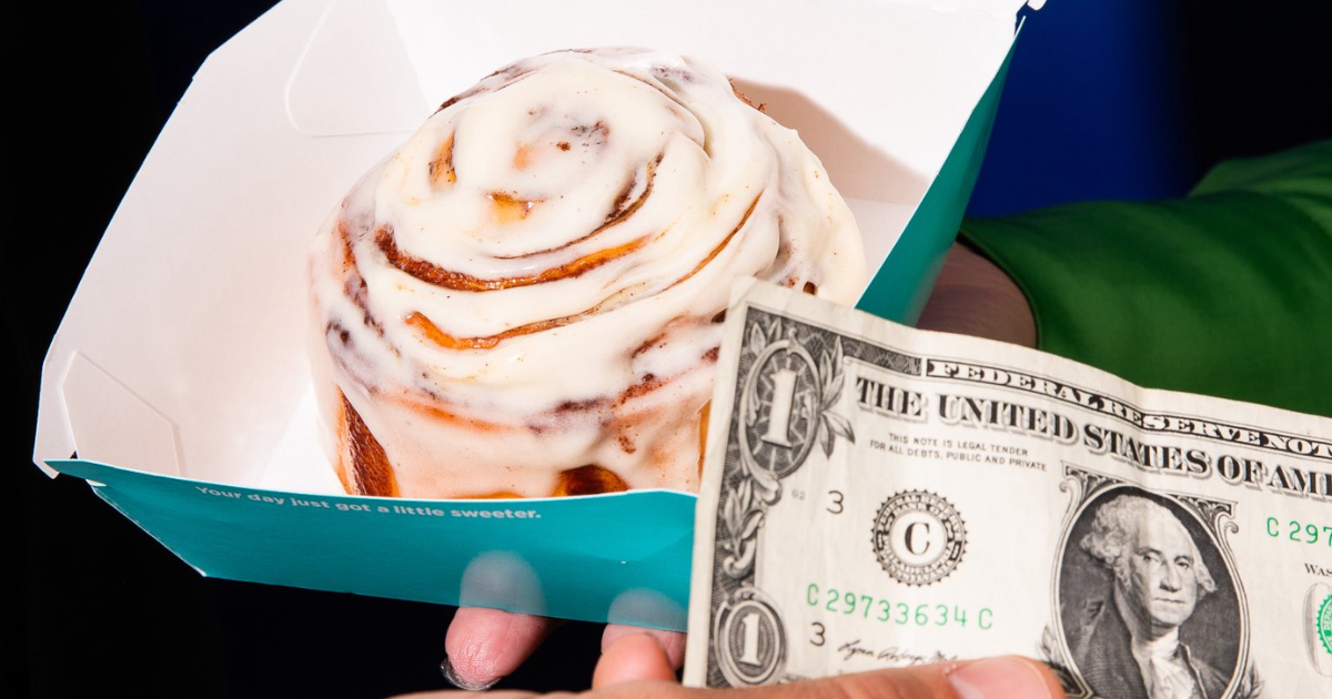 $1 Classic Cinnamon Roll at Cinnabon $1 Classic Cinnamon Roll at Cinnabon on 10/4