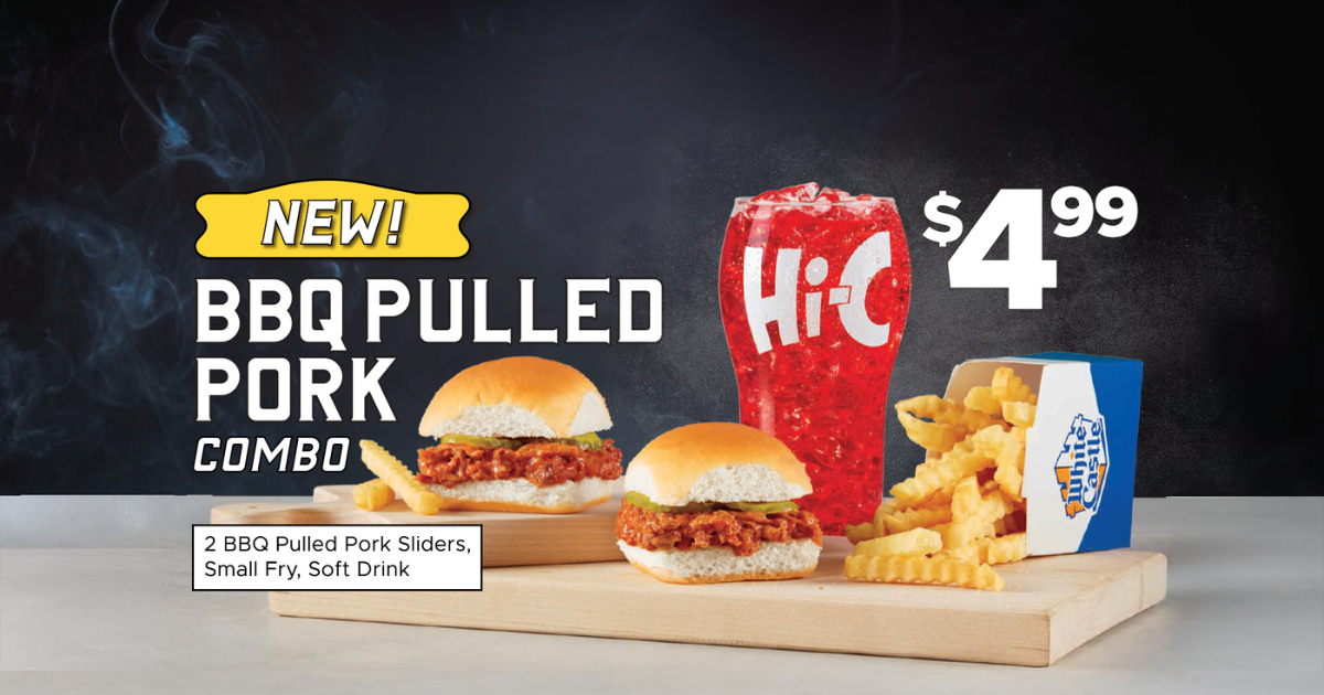 $4 99 BBQ Pulled Pork Combo at White Castle