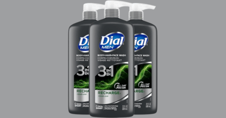 Dial Men 3in1 Body Hair and face wash 3 pack
