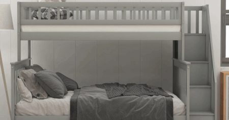 Euroco Twin Over Full Bunk Bed