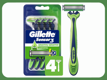 Gillette Sensor3 Sensitive Men's Disposable Razor
