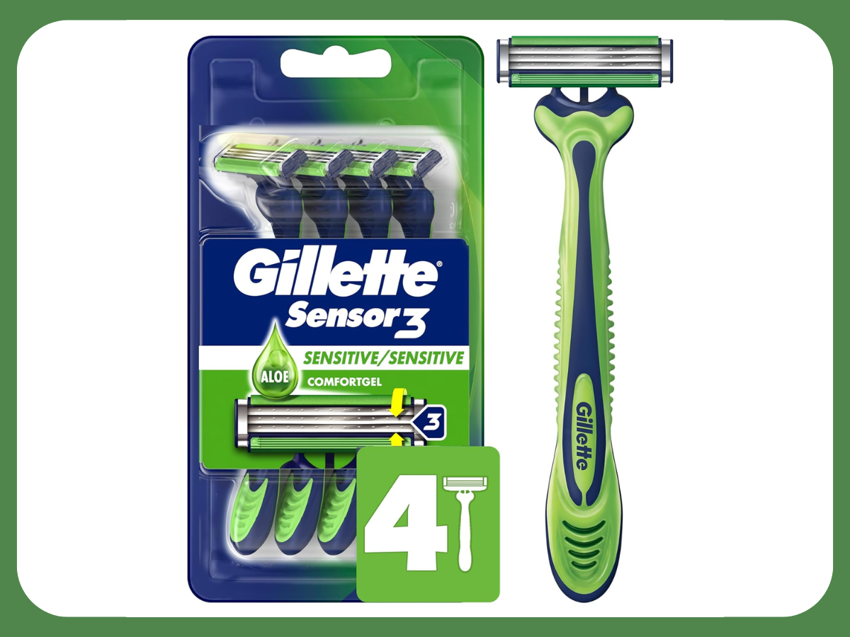 Gillette Sensor3 Sensitive Men's Disposable Razor Gillette Sensor3 Sensitive Men's Disposable Razor