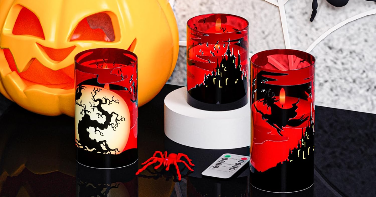 Halloween Flameless Candles 3 Pack