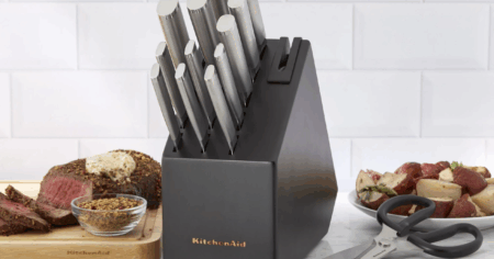 KitchenAid Gourmet 15 piece forged stainless steel knife set block