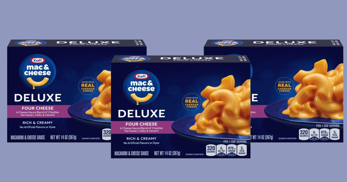 Kraft Delux Four Cheese Mac and Cheese 14 oz box