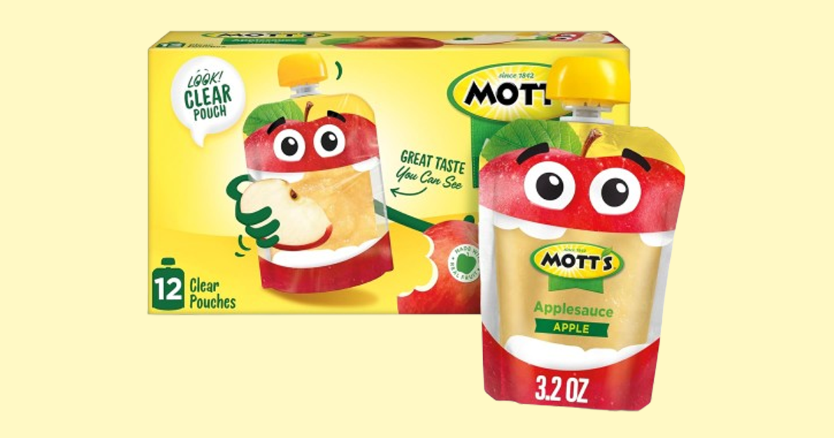 Motts Original Applesauce Pouches 12 Count