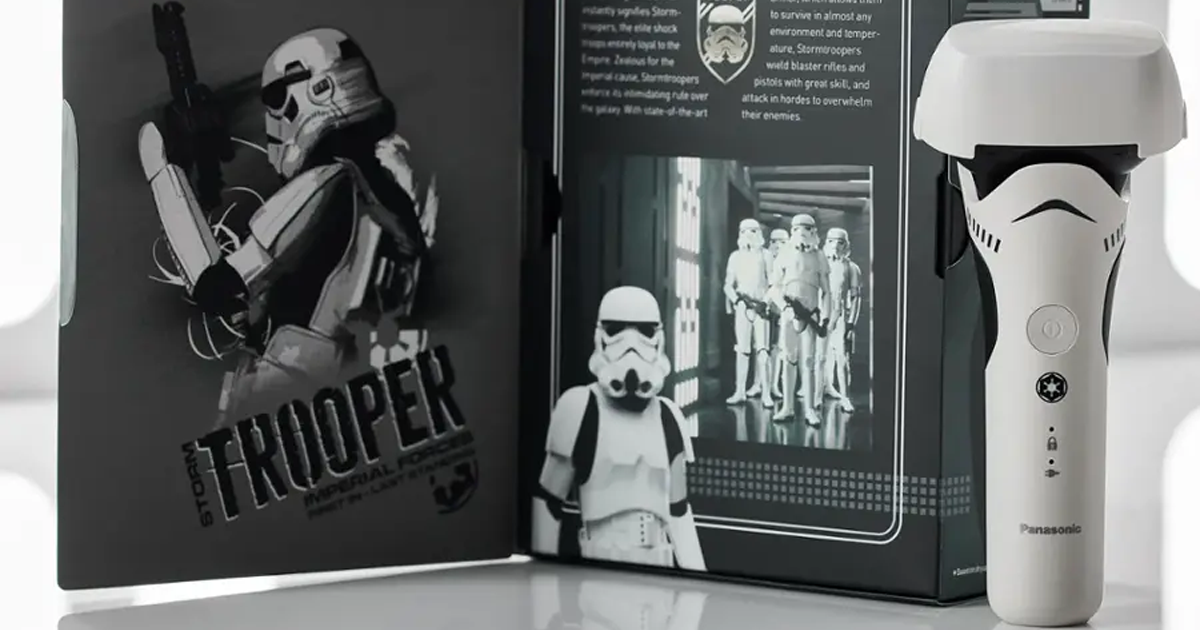 Panasonic star wars stormtrooper electric shaver