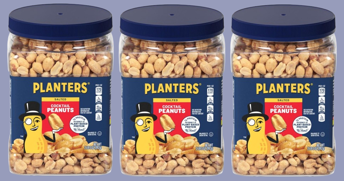 Planters Salted Cocktail Peanuts 2lb Jar