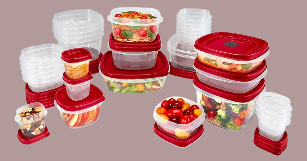 Rubbermaid 60 piece food storage containers with lids