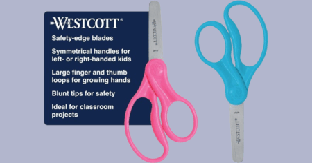 Westcott 5 inch hard handle kids scissors 2 pack