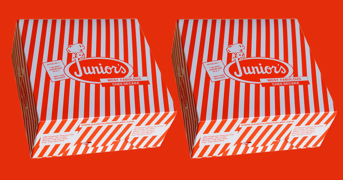 juniors cheesecake box