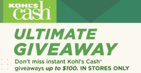 kohls cash giveaway