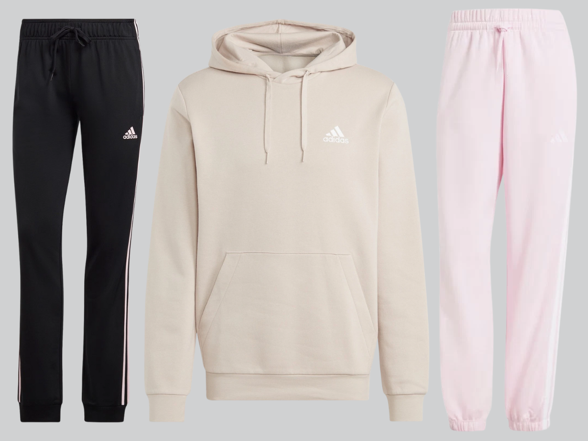Adidas pants and hoodie