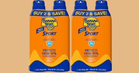 Banana Boat Sport Ultra Sunscreen 4 Pack