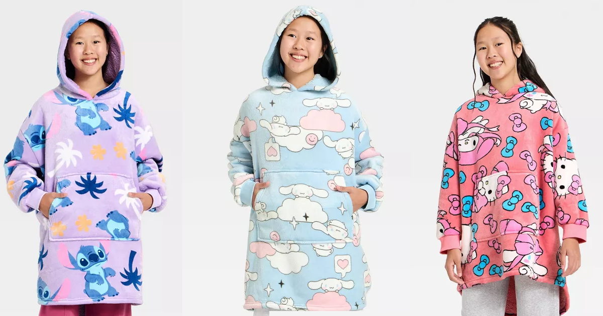 Character Plush Oversized Sweatshirts
