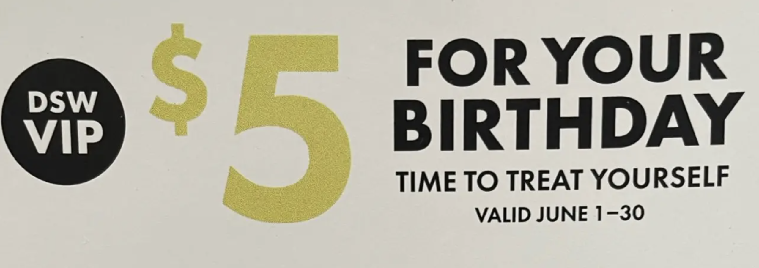 DSW VIP Birthday Reward