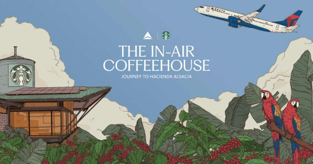 Delta x Starbucks In Air Coffeehouse Group Drop Sweepstakes