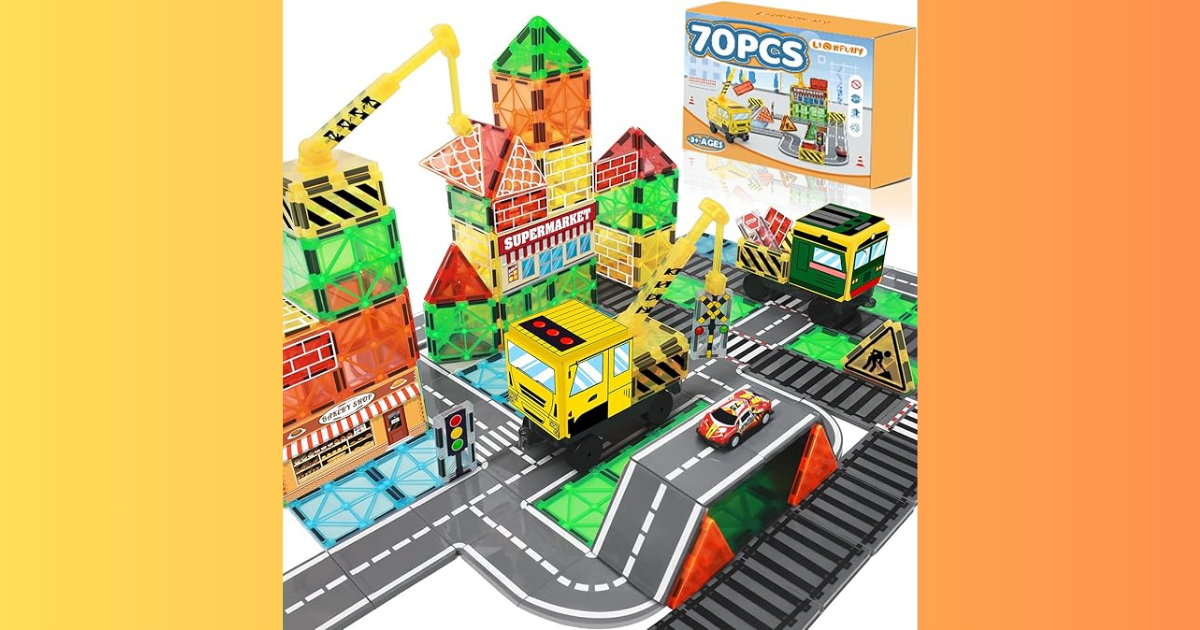 Magnetic Tiles Construction 