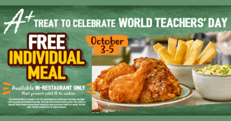 Pollo Campero Free Individual Meal from October 3 5 for Teachers