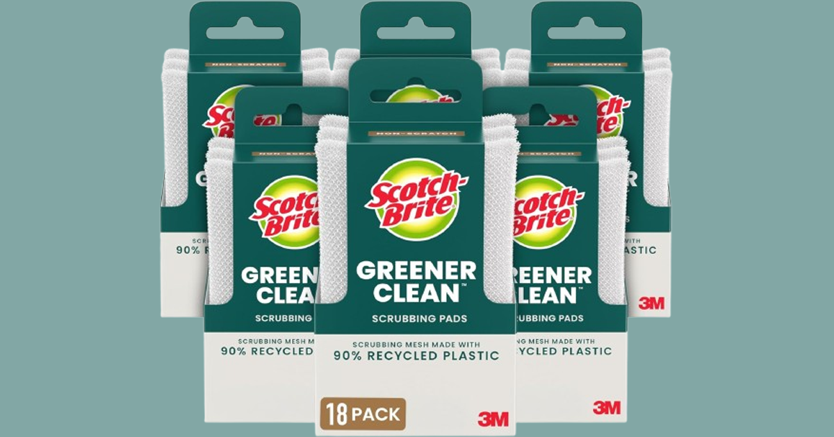 Scotch brite greener clean dish scrubbers 18 pack