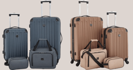 Travelers Club 4 pIECE hARD SIDE SPINNER LUGGAGE