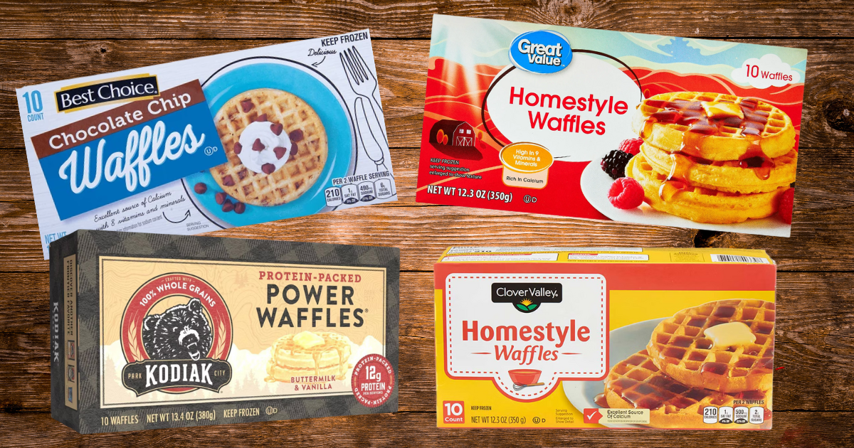 Waffles featuring Best Choice Great Value Kodiak Clover Valley