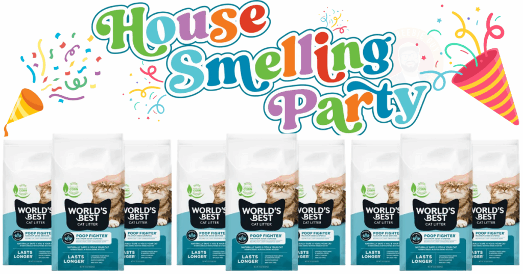World s Best Cat Litter House Smelling Party Giveaway