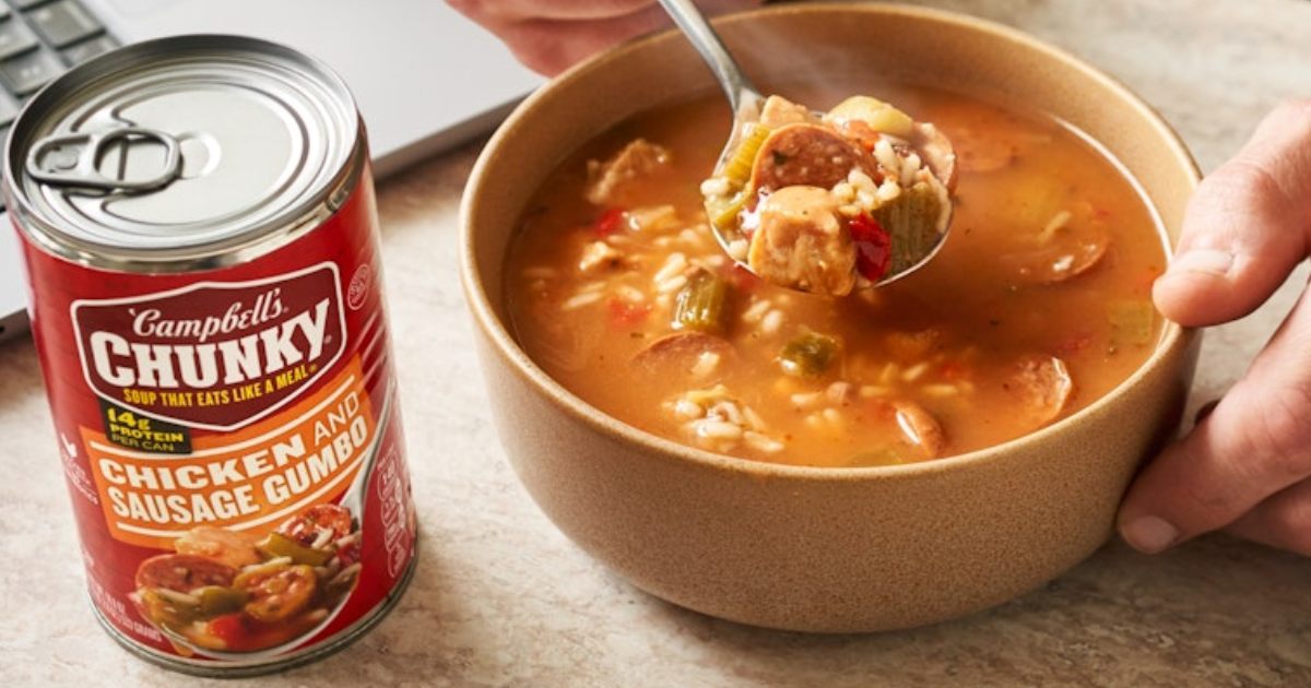 campbell s chunky chicken and sausage campbell s chunky chicken and sausage