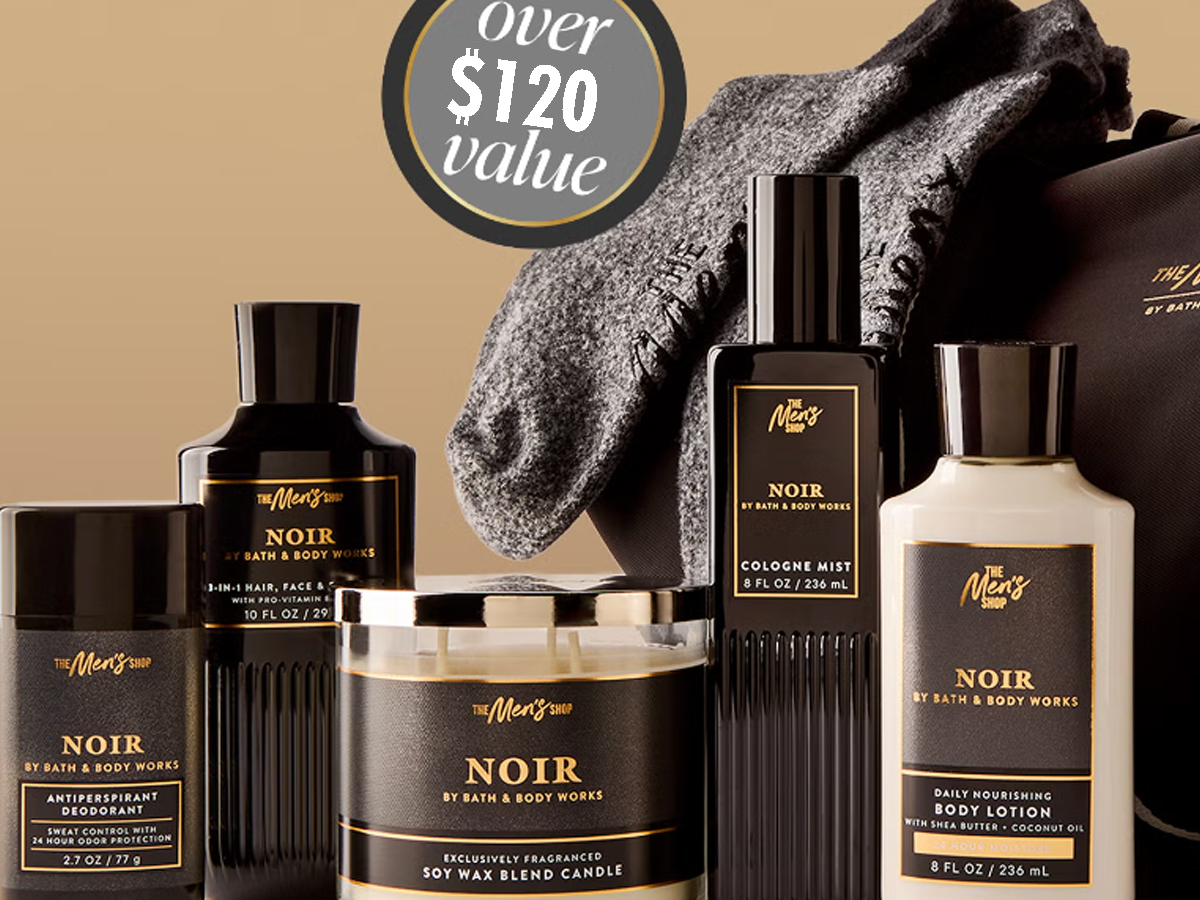 Bath & Body Works Men's Noir 7 Piece Bundle