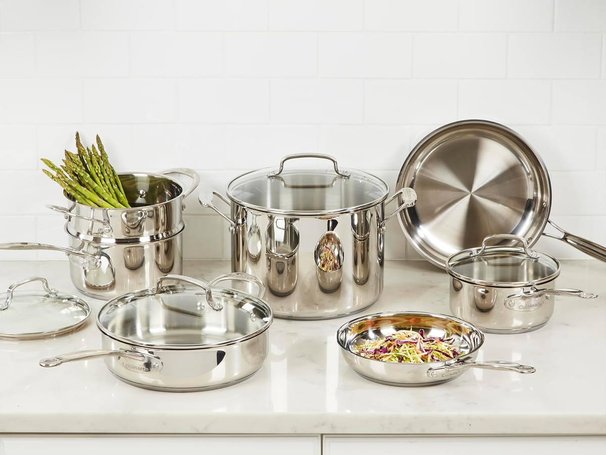 Cuisinart 77 11G Stainless Steel 11 Piece Set Chef's Classic Stainless Cookware Collection